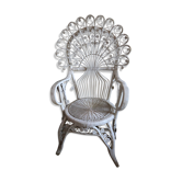Peacok rattan armchair
