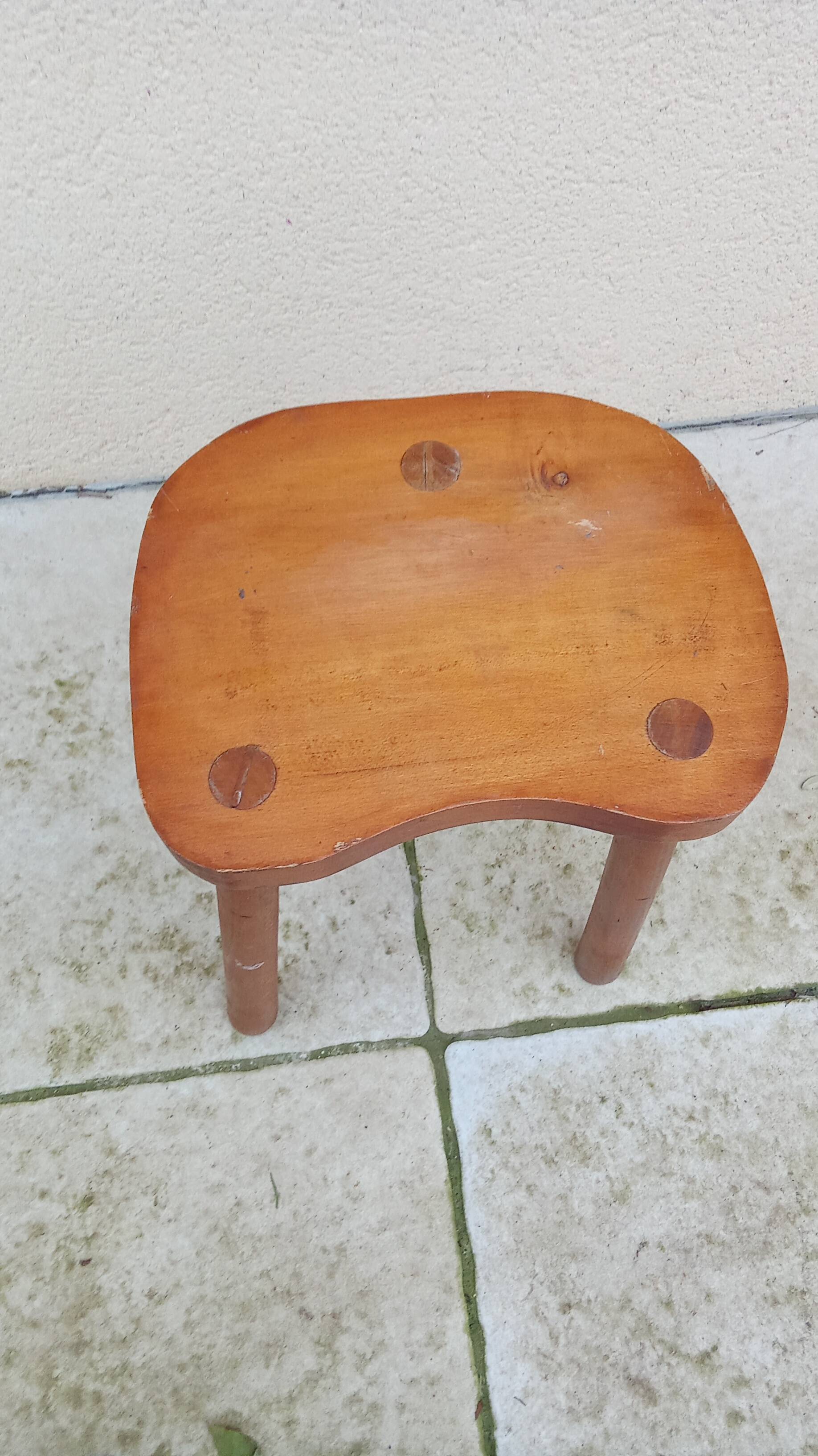 vintage milking farmer's stool