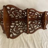 Pair of corner shelf XIX in openwork mahogany napoleon III