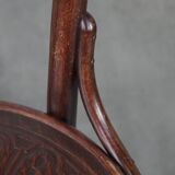 Vintage timeless wooden Cosmos bistro design chair with beautiful carvings