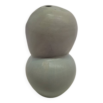 Vase organique vintage en céramique signé