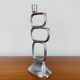 Matthew Hilton style aluminum circle candle holder, vintage design