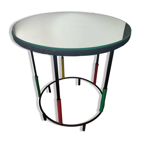 Table d’appoint 50’s miroir Scoubidou