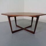 Danish Octagonal Teak Coffee Table, 1960s