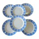 6 old Badonviller dessert plates