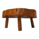 Rustic low Wooden tripod tree trunk Side Table, Belgium ca. 1900
