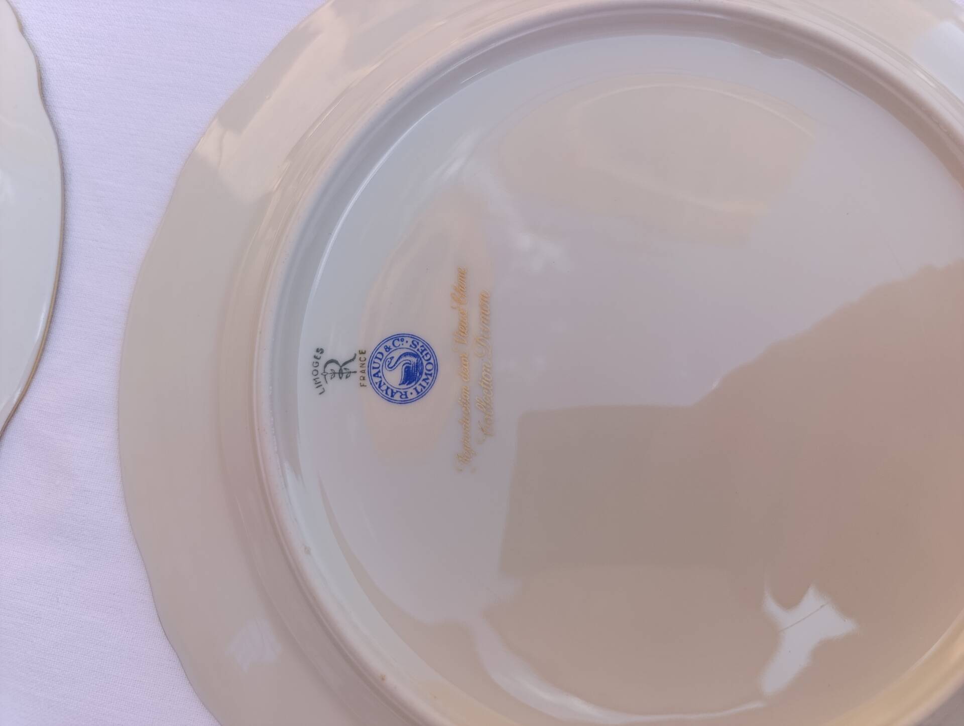 Assiette Porcelaine limoges Raynaud & cie