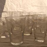 Engraved cup glass service