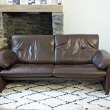 De Sede sofa DS-1023 year 70 in brown leather