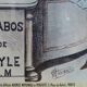 Old advertising poster: washbasins bathrooms modern hygiene