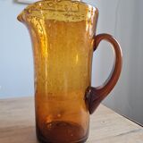 Amber glass decanter from Biot