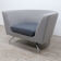 Fauteuil orangebox en tissu gris