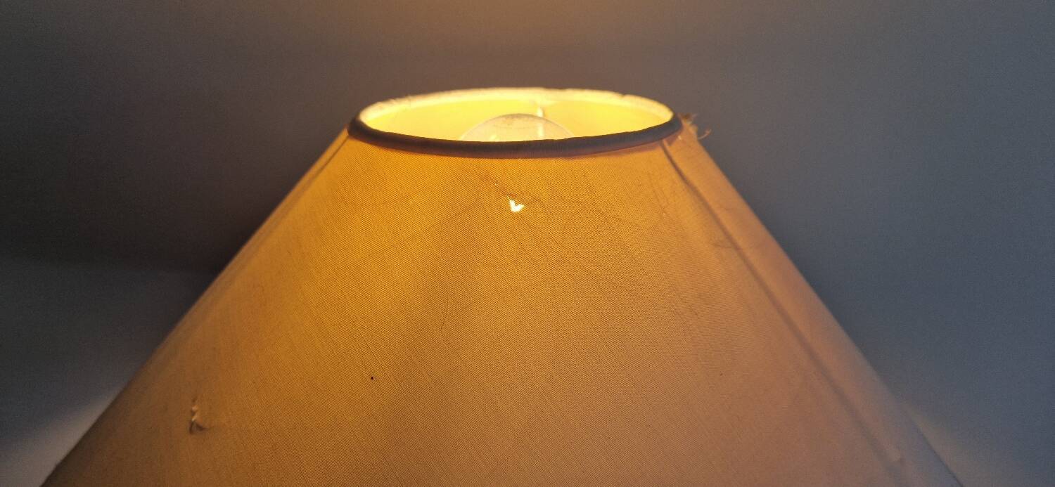 Barbier house lamp - Lacquered and chrome-plated metal - 1970s