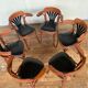 6 Chaises de bistrot en bois courbé DLG Baumann Thonet Fischel