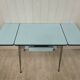 Blue formica table 2 chairs 1 mdj stool