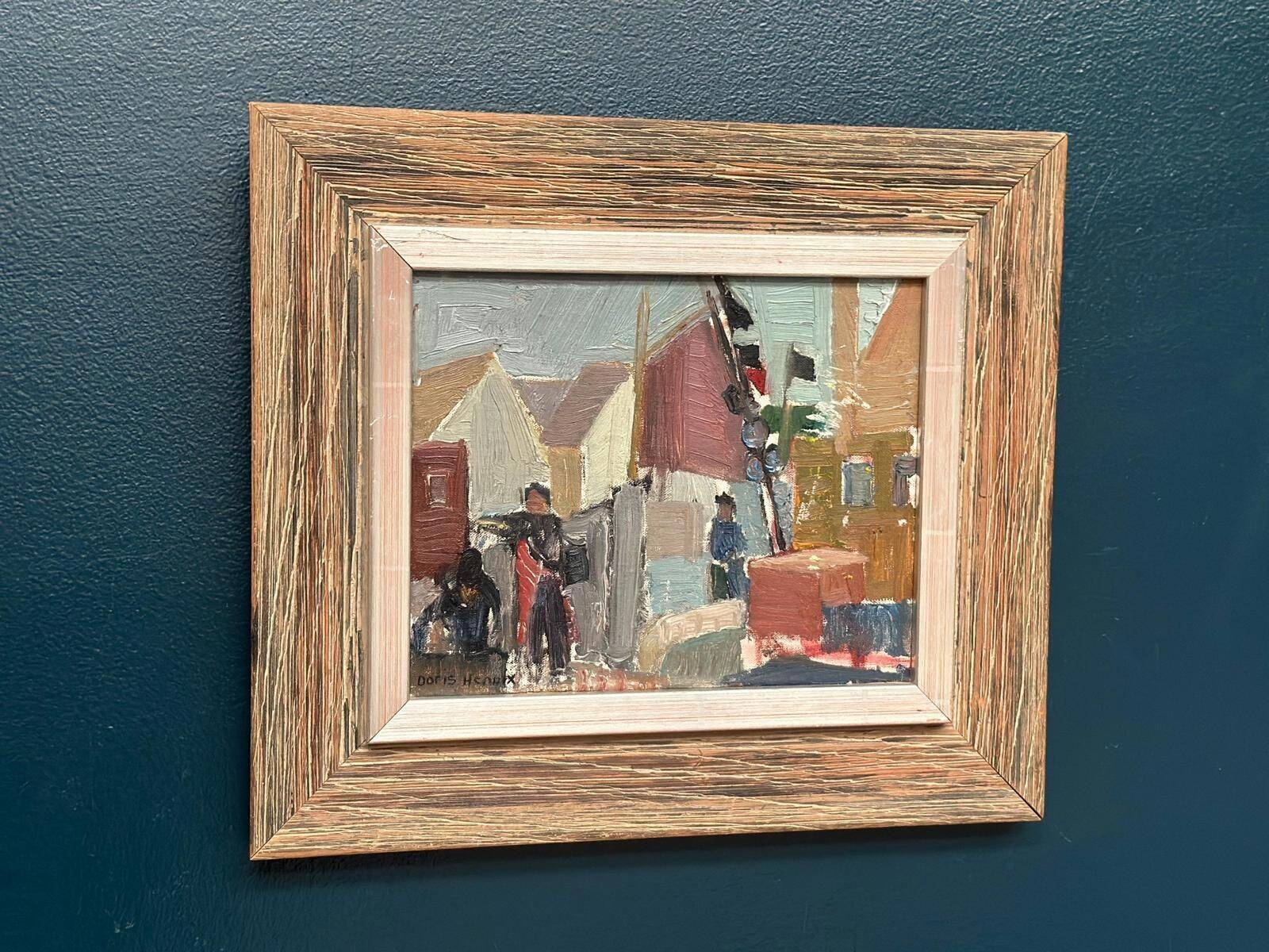 Original Swedish Oil On Panel – "Village Motif" – Signed – Framed