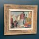Original Swedish Oil On Panel – "Village Motif" – Signed – Framed