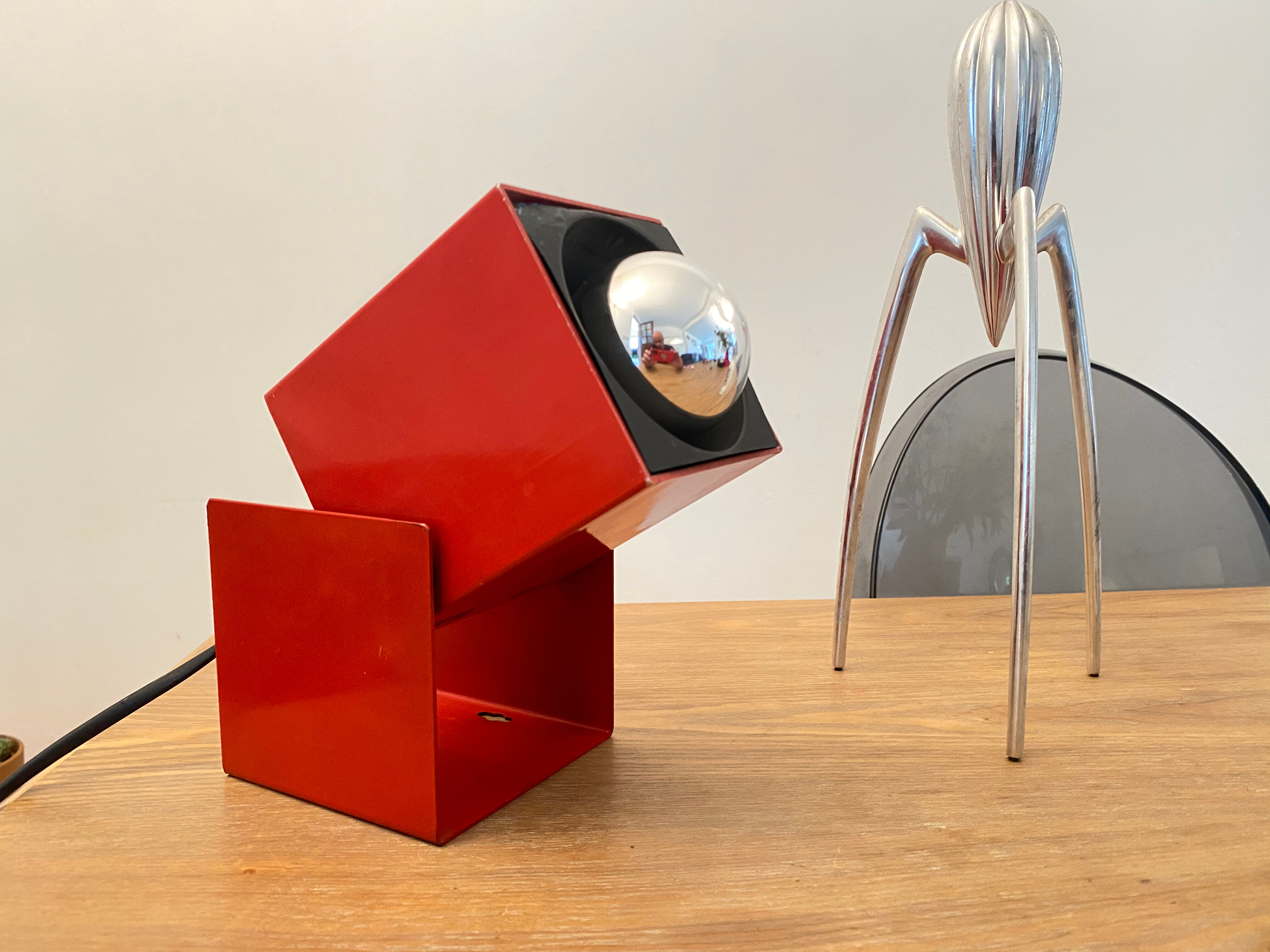Lamp applique spot cube Lita France design vintage 70s