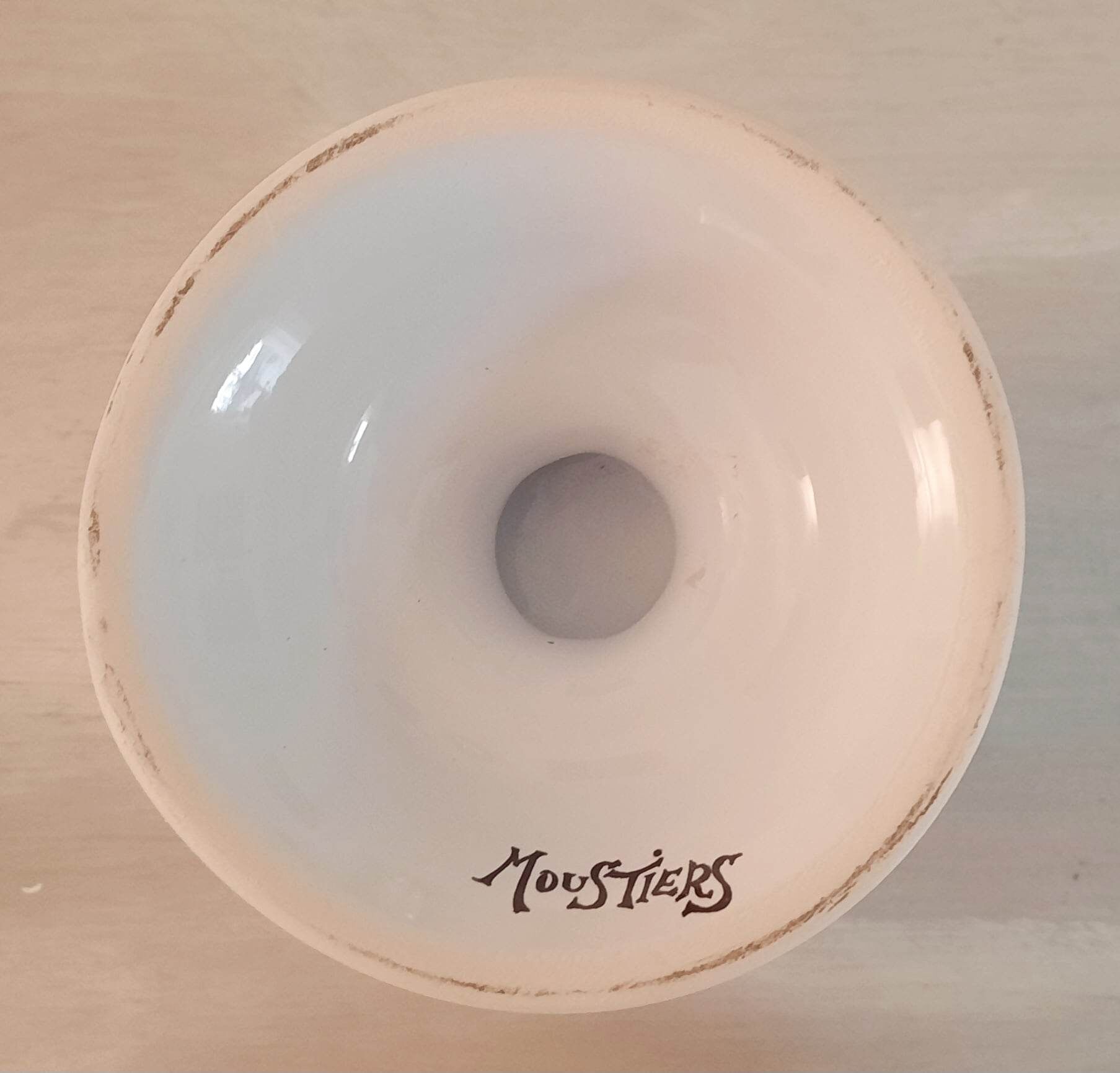 Apothecary pot "vervain" in faience of moustiers