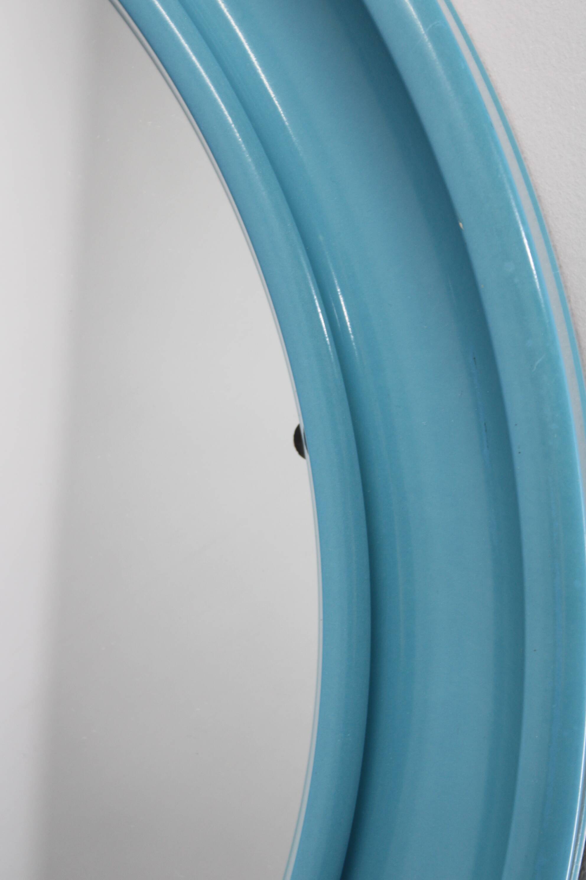1970s Round Mirror , Italy