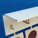 White wall coat rack from the 60s-70s
