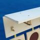 White wall coat rack from the 60s-70s