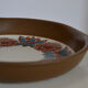 Scandinavian pan with painted floral patterns, vintage, never used