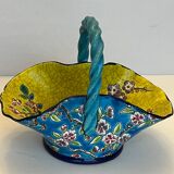 Longwy enamel basket