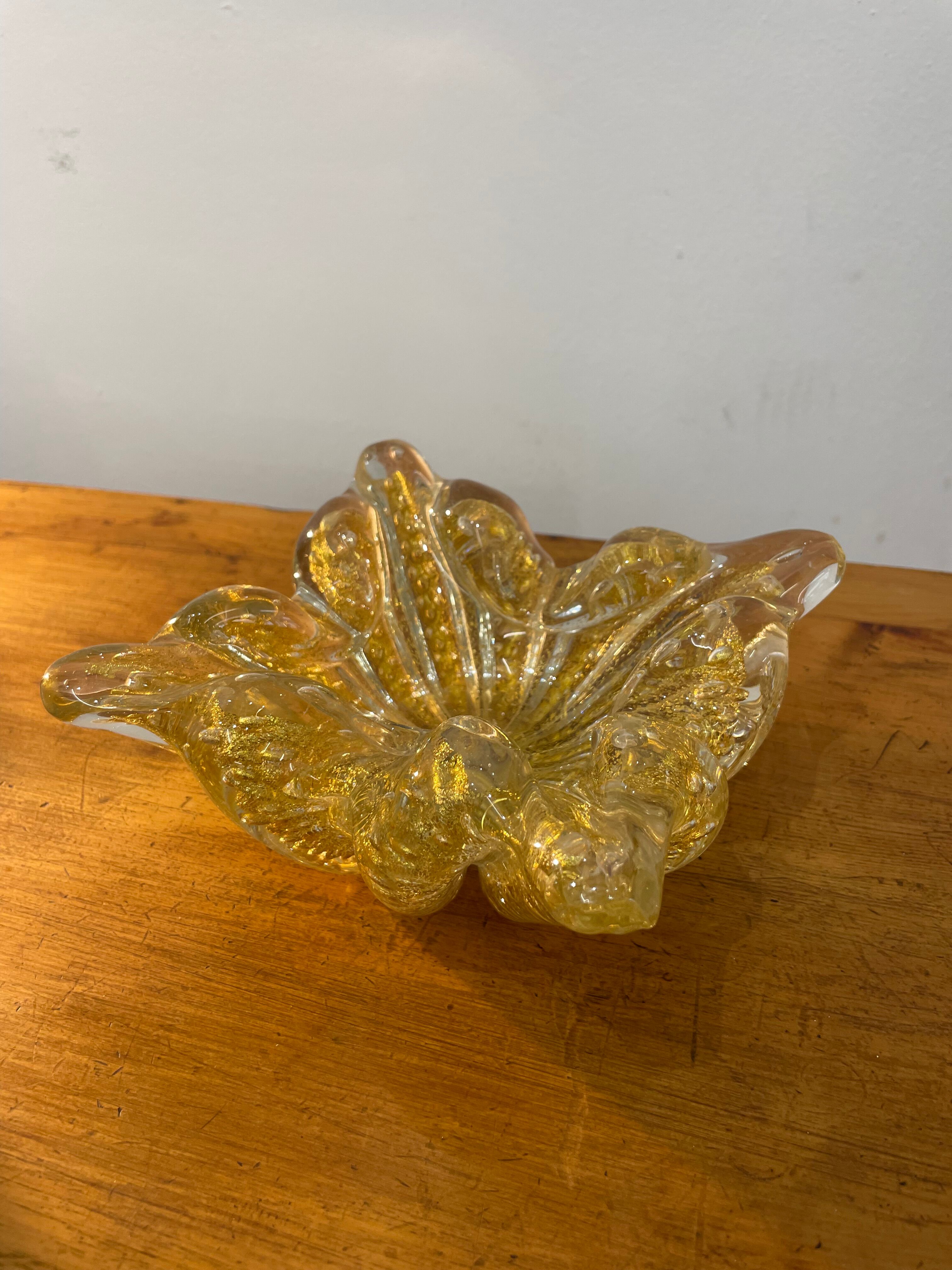 Italian glass ashtray