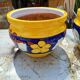 Pair of glazed terracotta planters