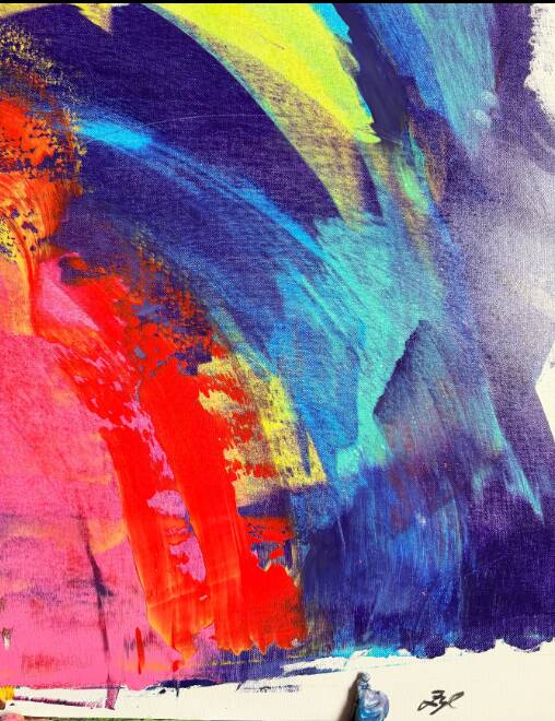 Gunnar Zyl XXL Original Painting – Abstract Street Art