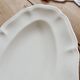 Ravier vintage Sarreguemines ivory earthenware – Scalloped rim