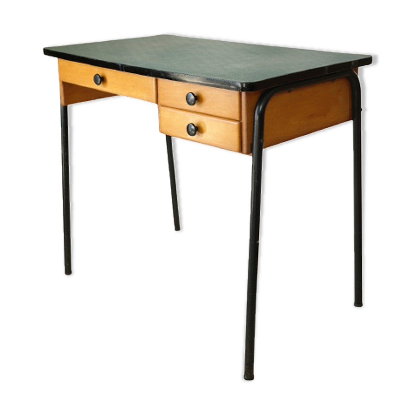 Vintage desk 60' wood and metal FORBO