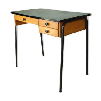 Vintage desk 60' wood and metal FORBO
