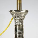 Paire de Flambeaux Électrifiés en Métal Argenté – Milieu XIXe
