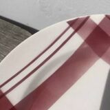 7 ironstone plates Moulin des loups tiles