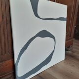 Tableau contemporain beige/gris