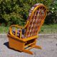 Rocking chair in pine, 1970s