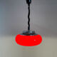 Mid century red pendant by Harvey Guzzini for Meblo, Italy