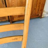Pair of Italian chairs wood and rope