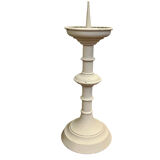 Pique cierge ancien en laiton patine shabby chic