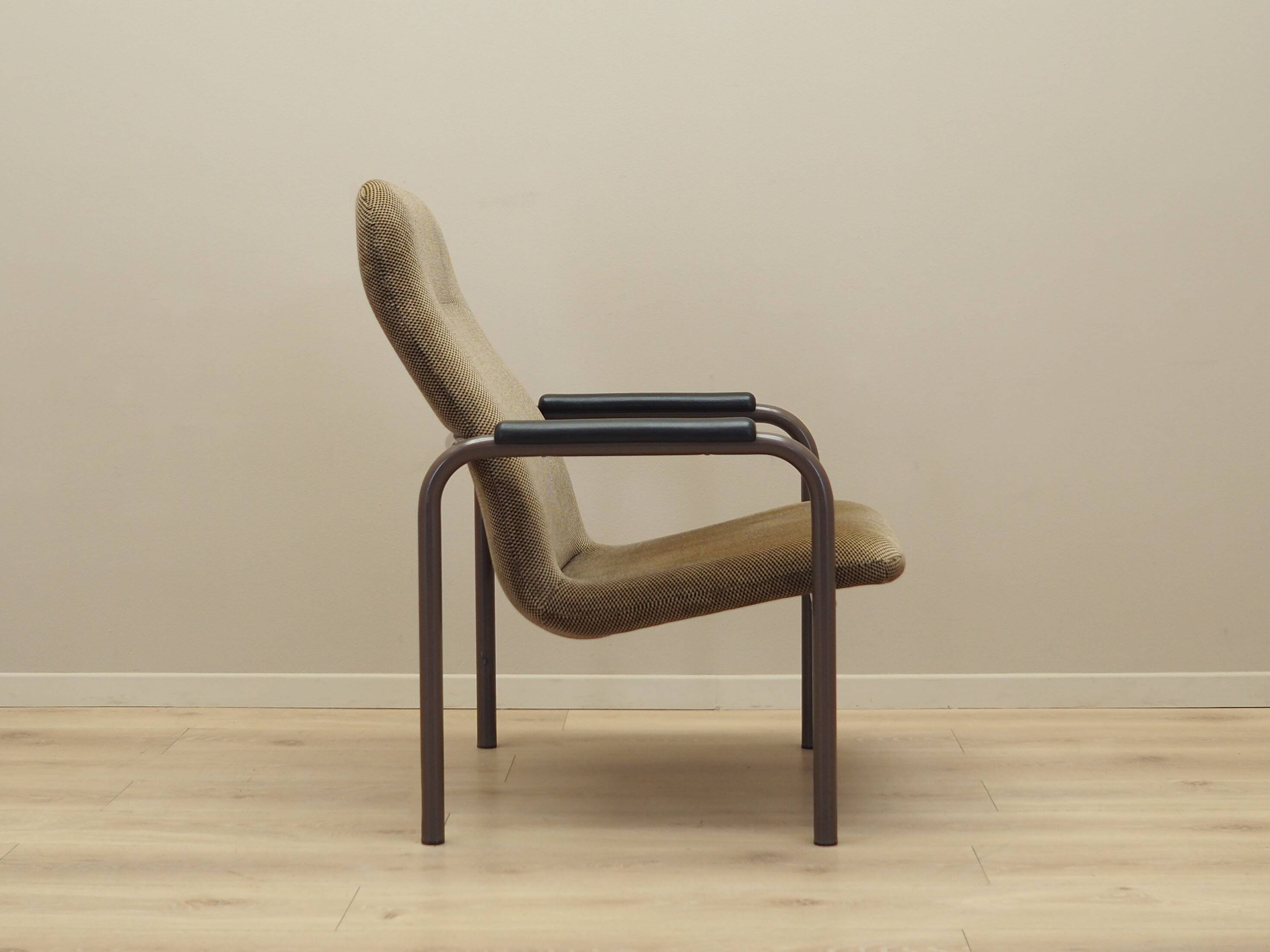 Brown armchair, Danish design, 1960s, production: Denmark