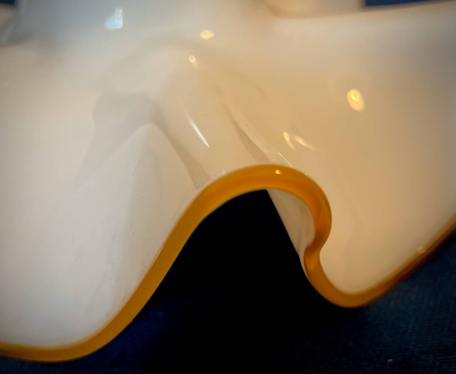 luminaire opaline Murano Art déco