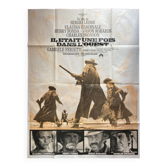 Affiche cinéma originale "Il était une fois dans l'Ouest" Sergio Leone 120x160cm 1968