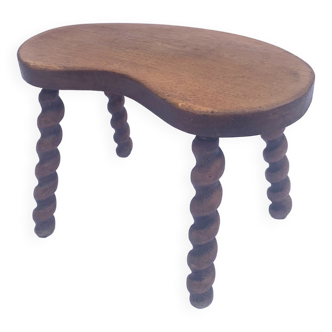 Old rustic coffee table in turned wood