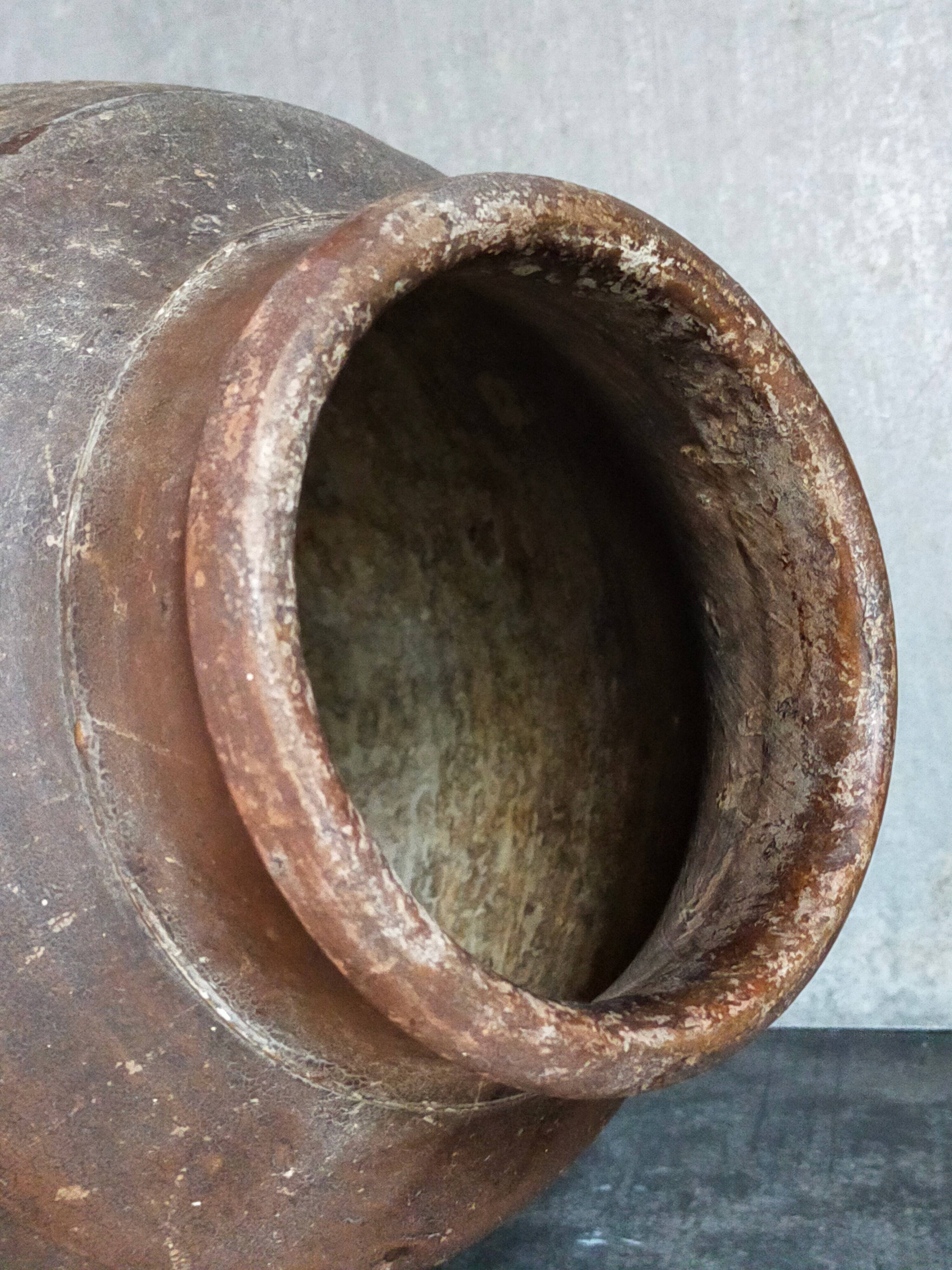 XXL traditional pottery old 19th century folk art 42 cm