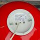 Wofi Leuchten red glass ball lamp from the 90s