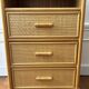 Petit meuble chiffonnier rotin et bambou