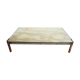 Marble and metal coffee table 70s