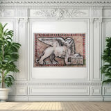 Paintings "lions of venice" by gio magri, set of 2, 1970s